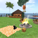 Chilling by the fire